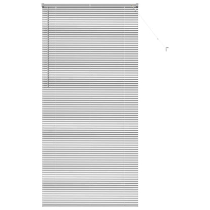 vidaXL Venetian Blinds Height Adjustable Silver 220 x 100 cm Aluminium