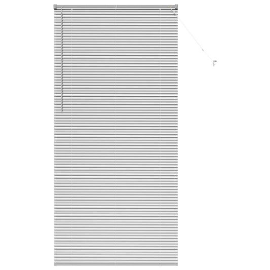 vidaXL Venetian Blinds Height Adjustable Silver 220 x 100 cm Aluminium