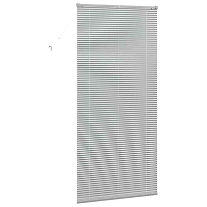 vidaXL Venetian Blinds Height Adjustable Silver 220 x 105 cm Aluminium