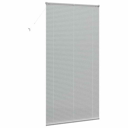 vidaXL Venetian Blinds Height Adjustable Silver 220 x 115 cm Aluminium