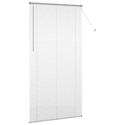 vidaXL Venetian Blinds Height Adjustable Silver 220 x 120 cm Aluminium
