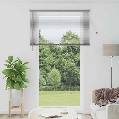 vidaXL Venetian Blinds Height Adjustable Silver 220 x 130 cm Aluminium