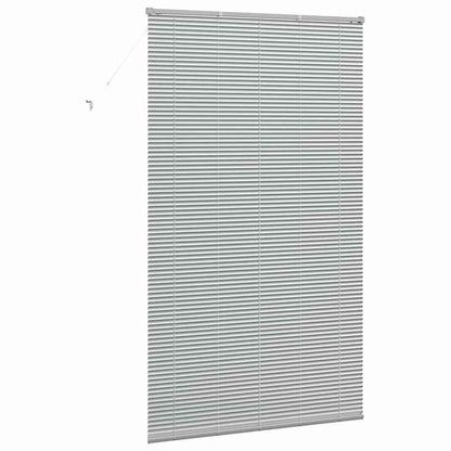 vidaXL Venetian Blinds Height Adjustable Silver 220 x 130 cm Aluminium