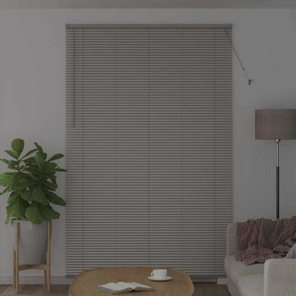 vidaXL Venetian Blinds Height Adjustable Silver 220 x 145 cm Aluminium
