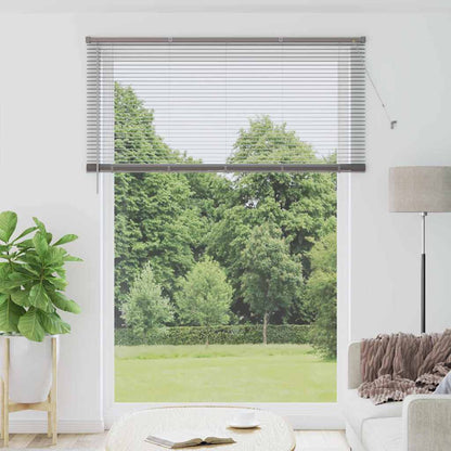 vidaXL Venetian Blinds Height Adjustable Silver 220 x 155 cm Aluminium