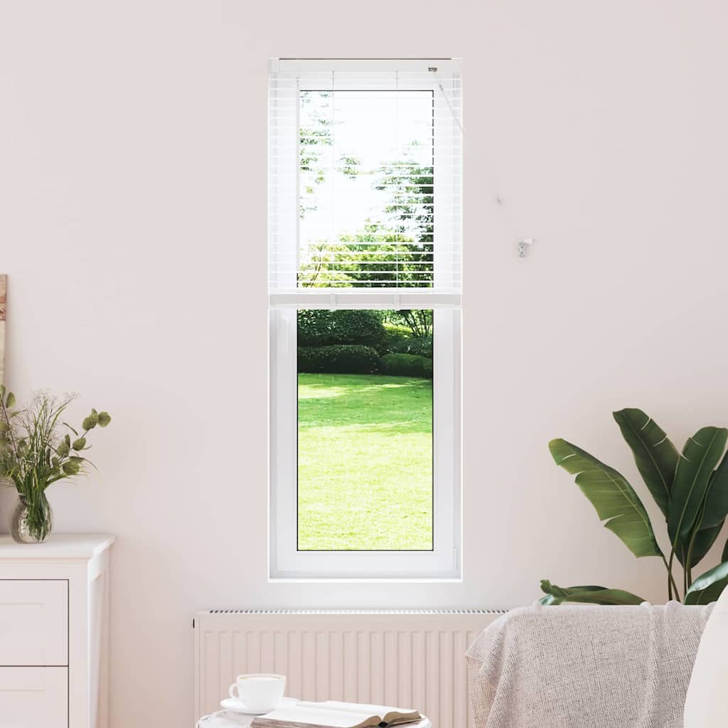vidaXL Venetian Blinds Height Adjustable White 130 x 45 cm Aluminium