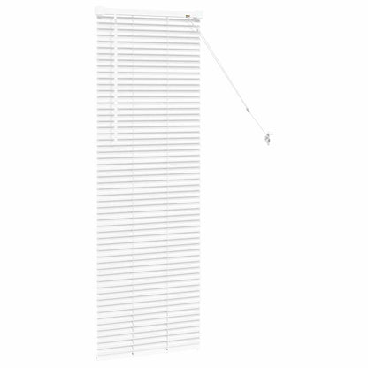 vidaXL Venetian Blinds Height Adjustable White 130 x 45 cm Aluminium