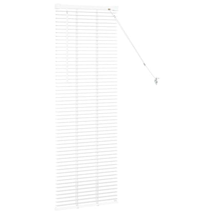 vidaXL Venetian Blinds Height Adjustable White 130 x 45 cm Aluminium