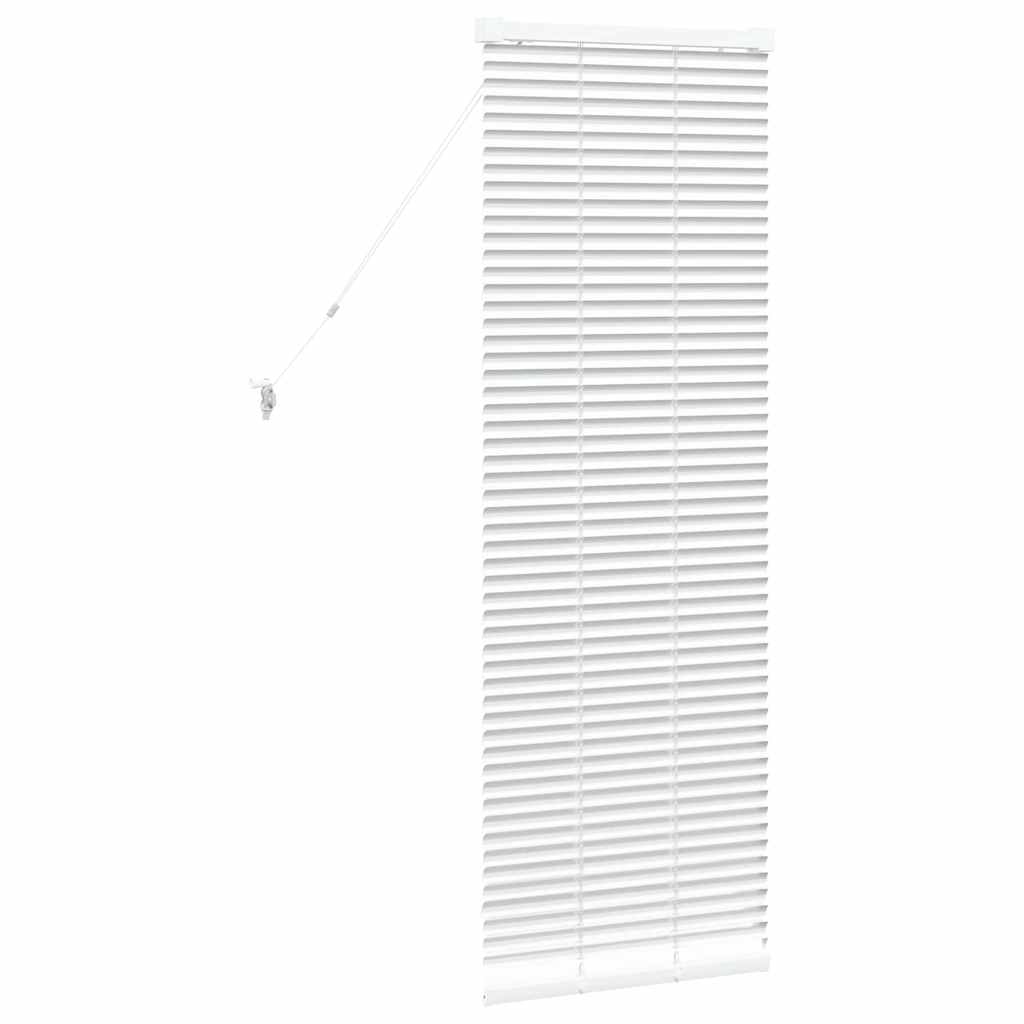 vidaXL Venetian Blinds Height Adjustable White 130 x 45 cm Aluminium