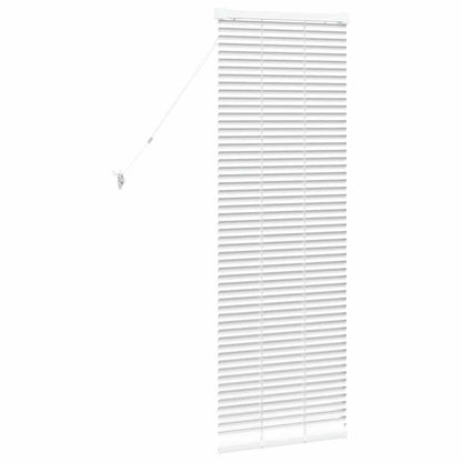 vidaXL Venetian Blinds Height Adjustable White 130 x 50 cm Aluminium