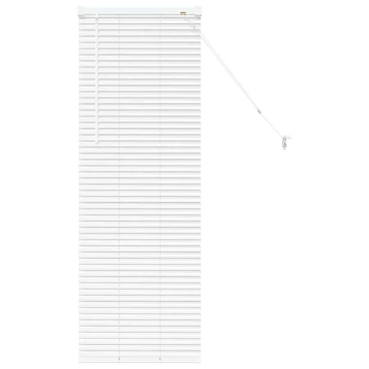 vidaXL Venetian Blinds Height Adjustable White 130 x 50 cm Aluminium