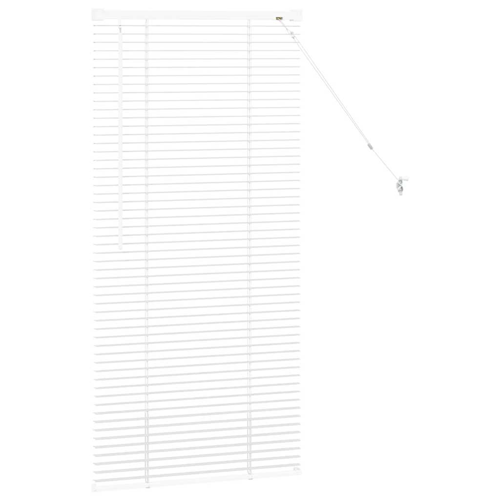 vidaXL Venetian Blinds Height Adjustable White 130 x 55 cm Aluminium