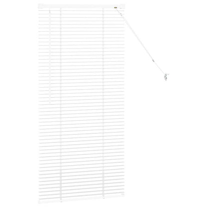 vidaXL Venetian Blinds Height Adjustable White 130 x 55 cm Aluminium