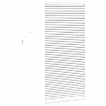 vidaXL Venetian Blinds Height Adjustable White 130 x 55 cm Aluminium