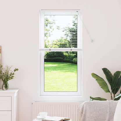 vidaXL Venetian Blinds Height Adjustable White 130 x 60 cm Aluminium