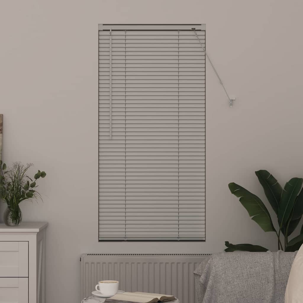 vidaXL Venetian Blinds Height Adjustable White 130 x 60 cm Aluminium
