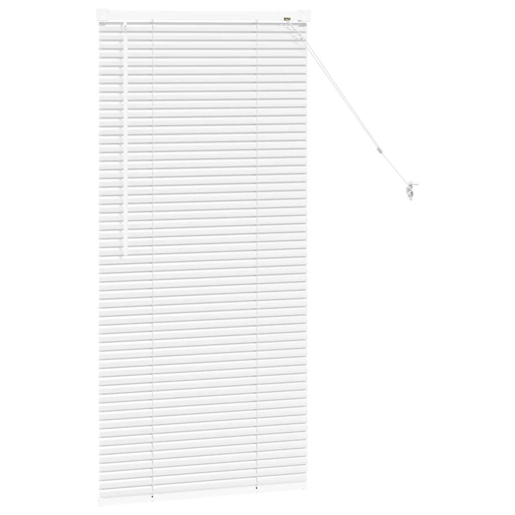 vidaXL Venetian Blinds Height Adjustable White 130 x 60 cm Aluminium
