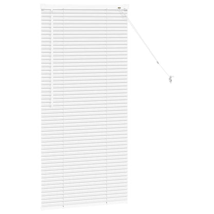 vidaXL Venetian Blinds Height Adjustable White 130 x 60 cm Aluminium