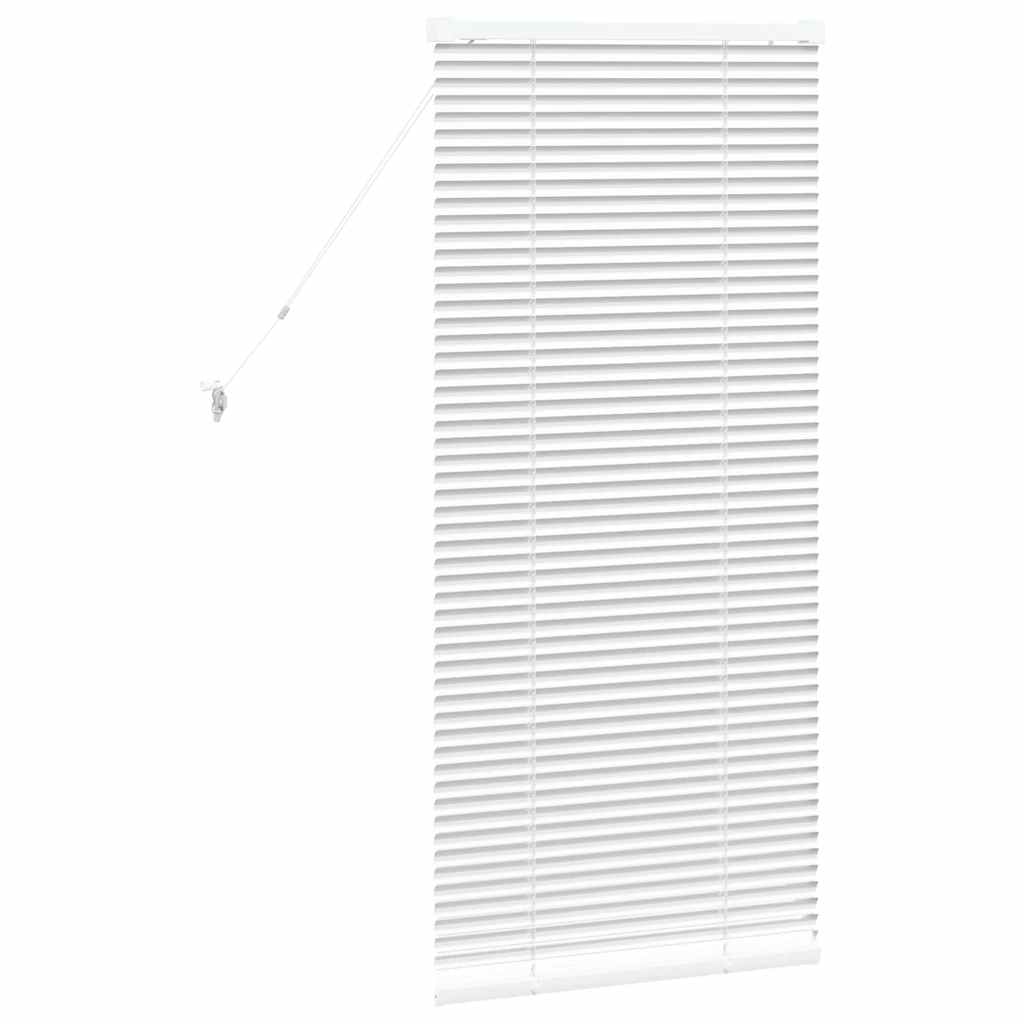 vidaXL Venetian Blinds Height Adjustable White 130 x 60 cm Aluminium