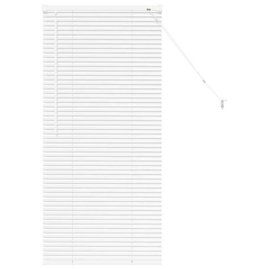 vidaXL Venetian Blinds Height Adjustable White 130 x 65 cm Aluminium