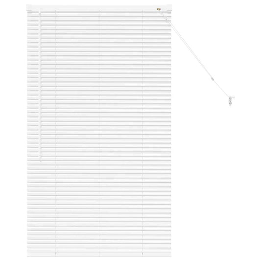 vidaXL Venetian Blinds Height Adjustable White 130 x 70 cm Aluminium