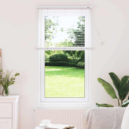 vidaXL Venetian Blinds Height Adjustable White 130 x 75 cm Aluminium
