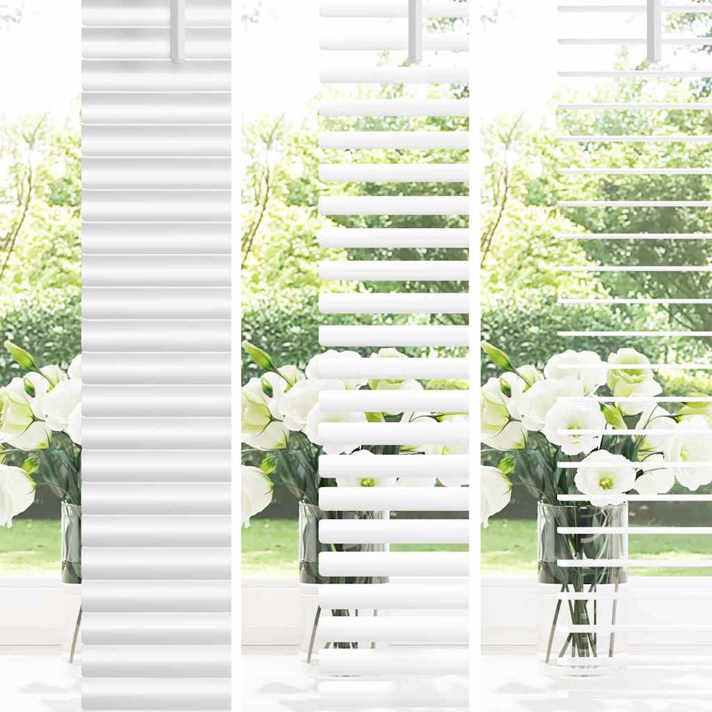 vidaXL Venetian Blinds Height Adjustable White 130 x 75 cm Aluminium