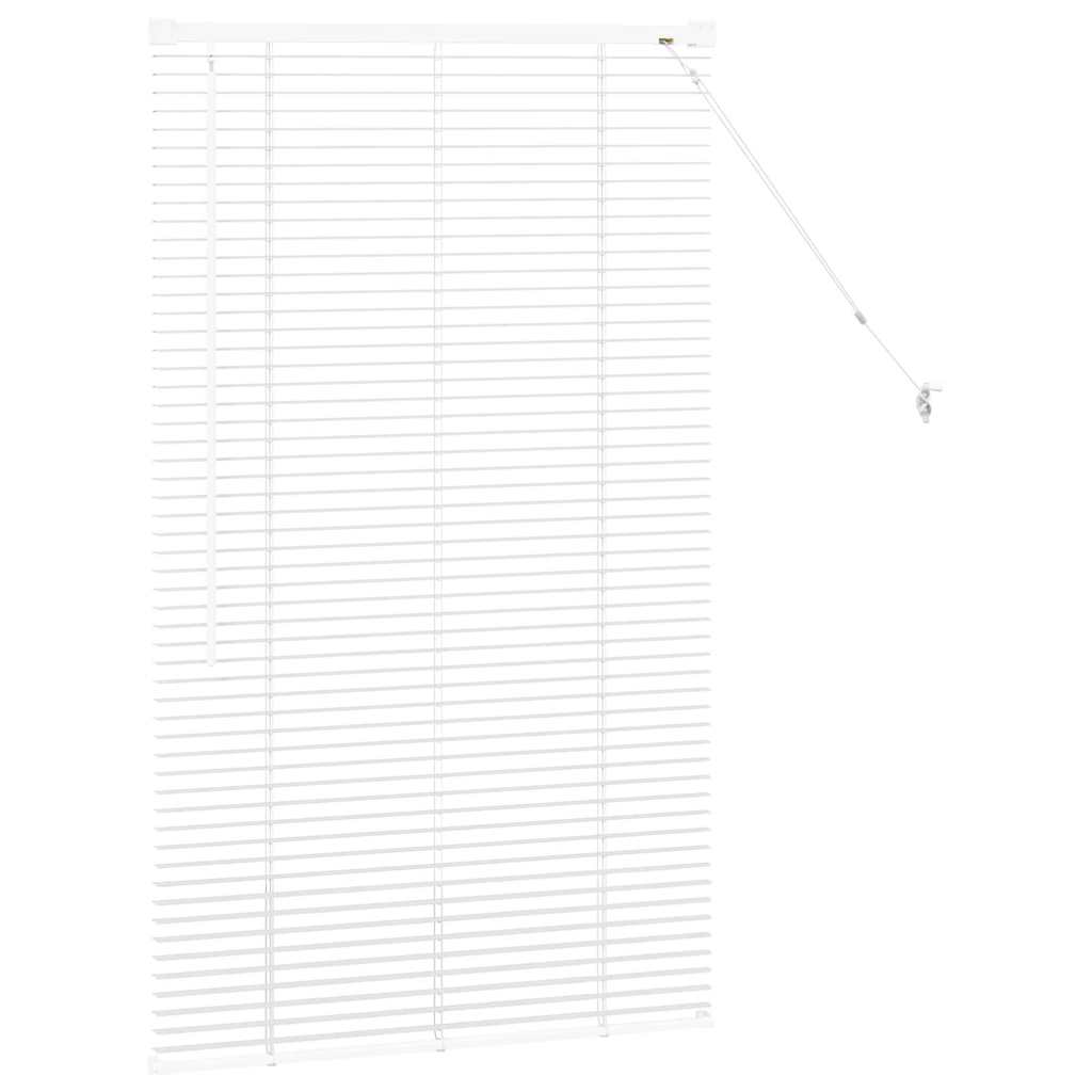 vidaXL Venetian Blinds Height Adjustable White 130 x 75 cm Aluminium