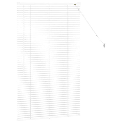 vidaXL Venetian Blinds Height Adjustable White 130 x 75 cm Aluminium