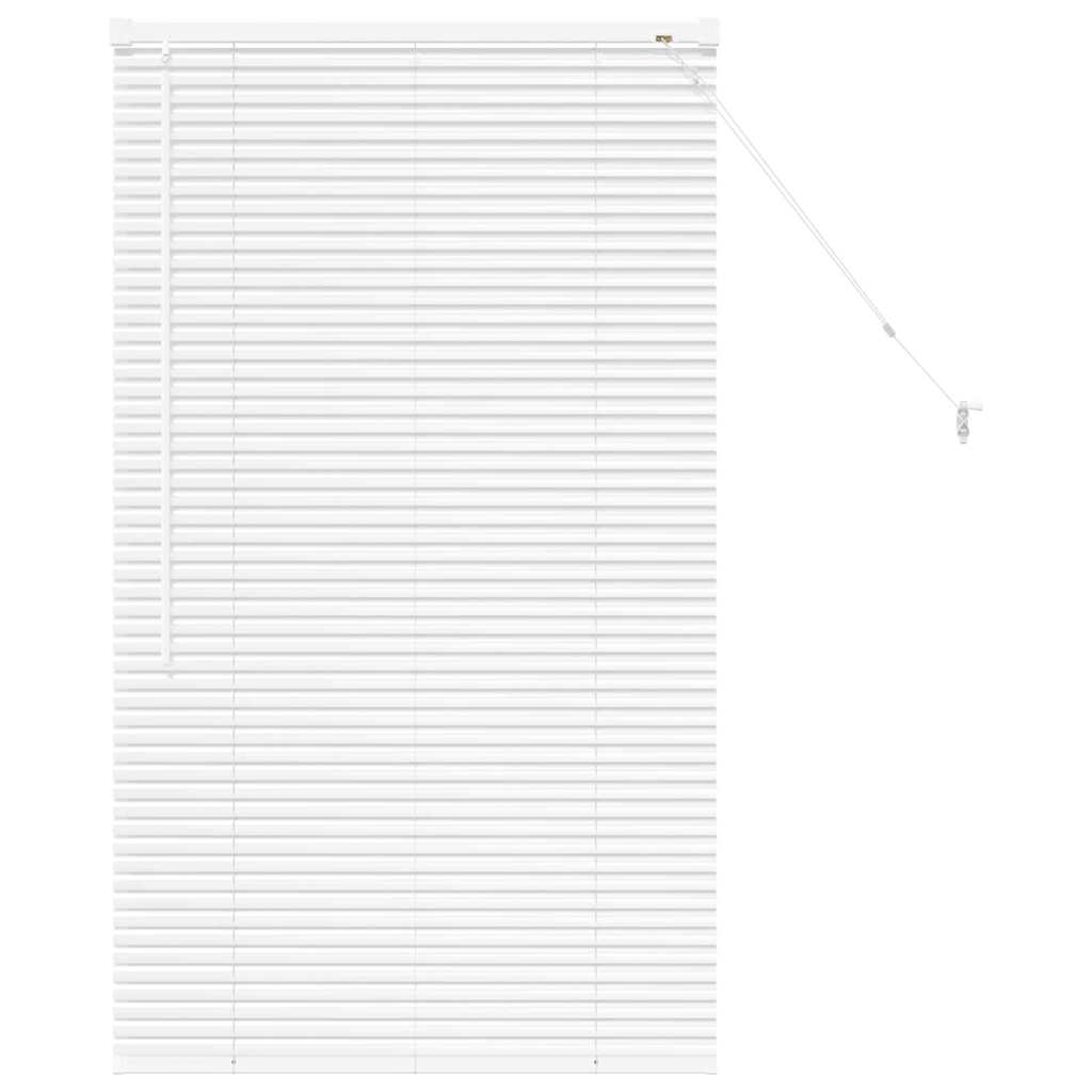 vidaXL Venetian Blinds Height Adjustable White 130 x 75 cm Aluminium