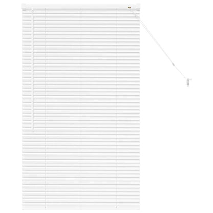 vidaXL Venetian Blinds Height Adjustable White 130 x 75 cm Aluminium