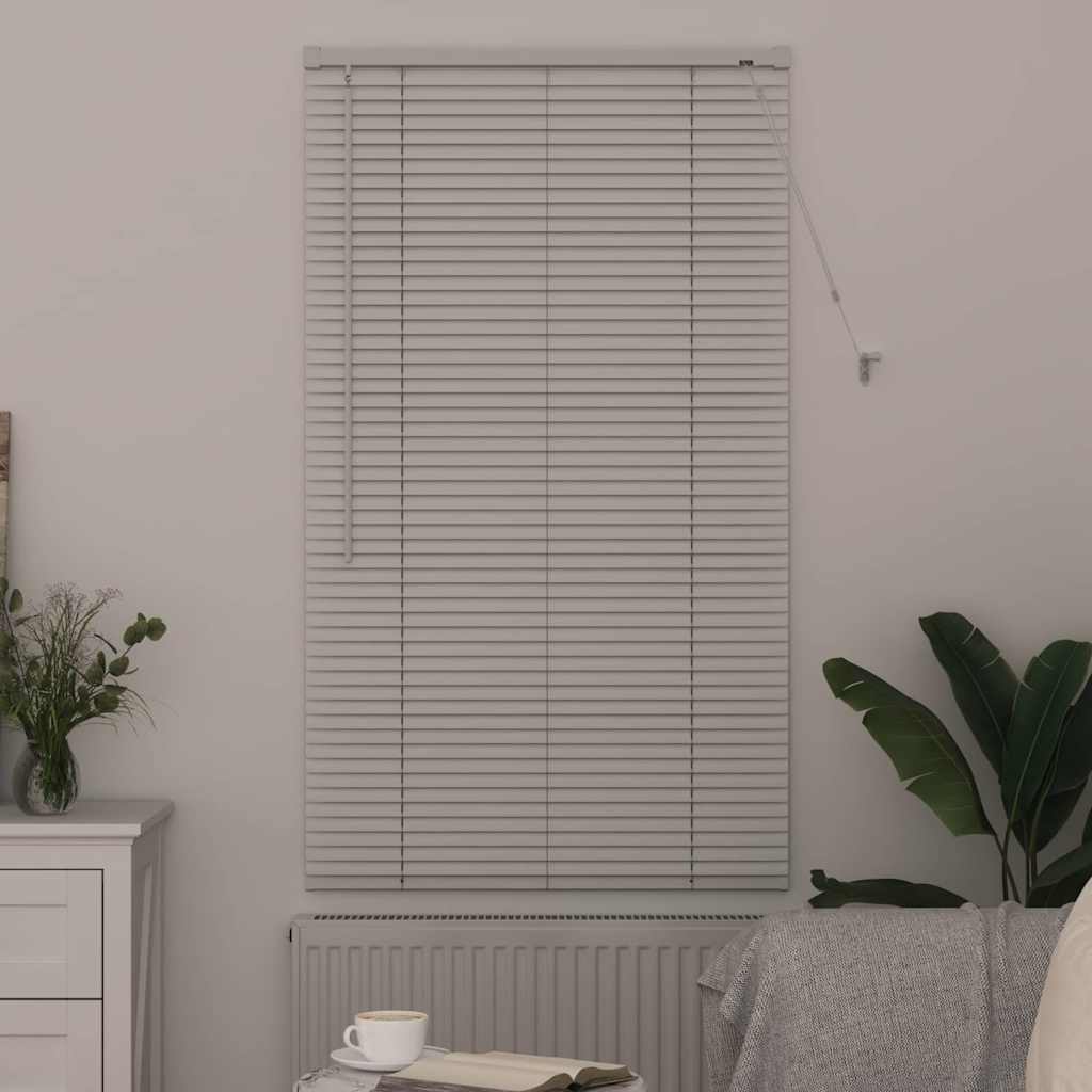 vidaXL Venetian Blinds Height Adjustable White 130 x 80 cm Aluminium