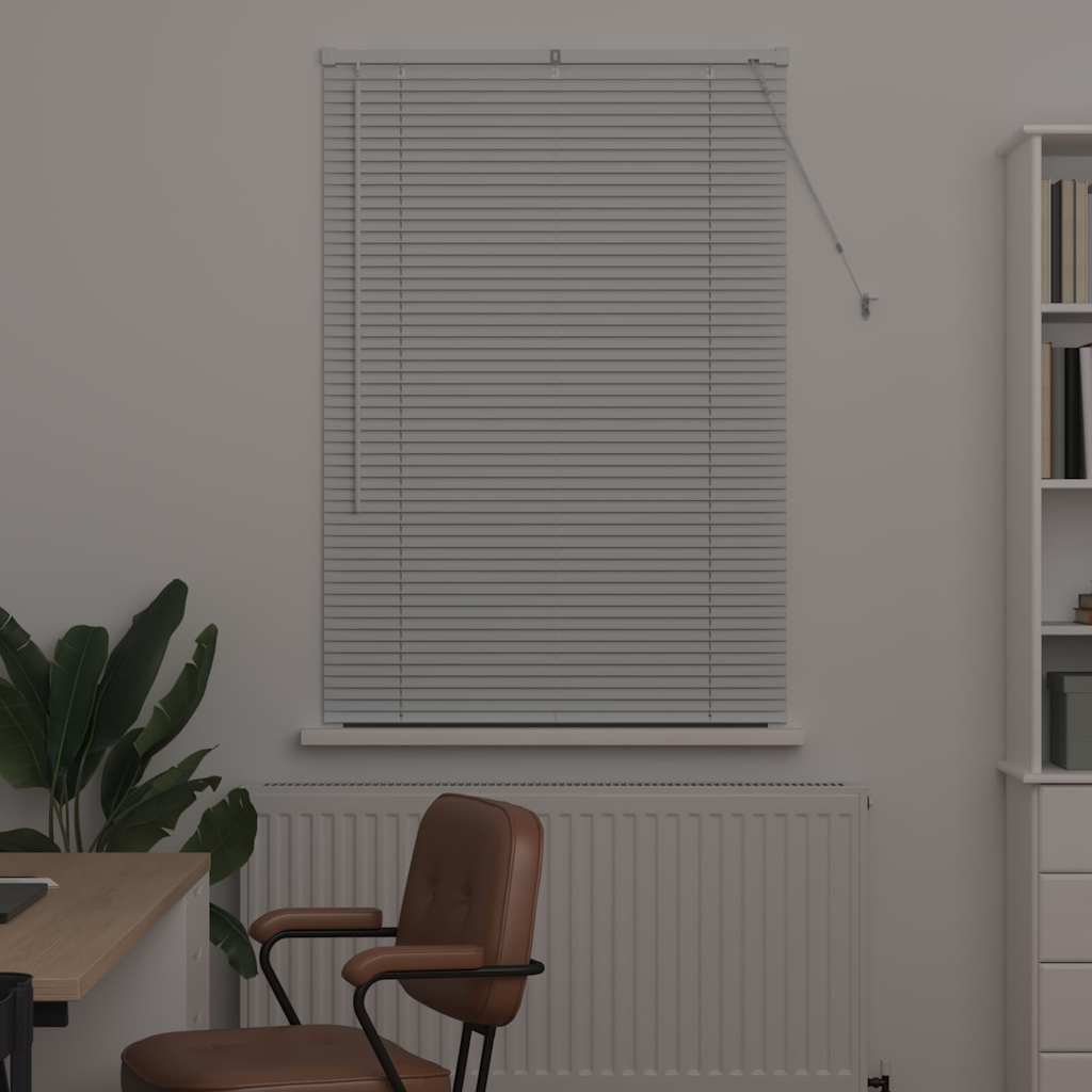 vidaXL Venetian Blinds Height Adjustable White 130 x 85 cm Aluminium