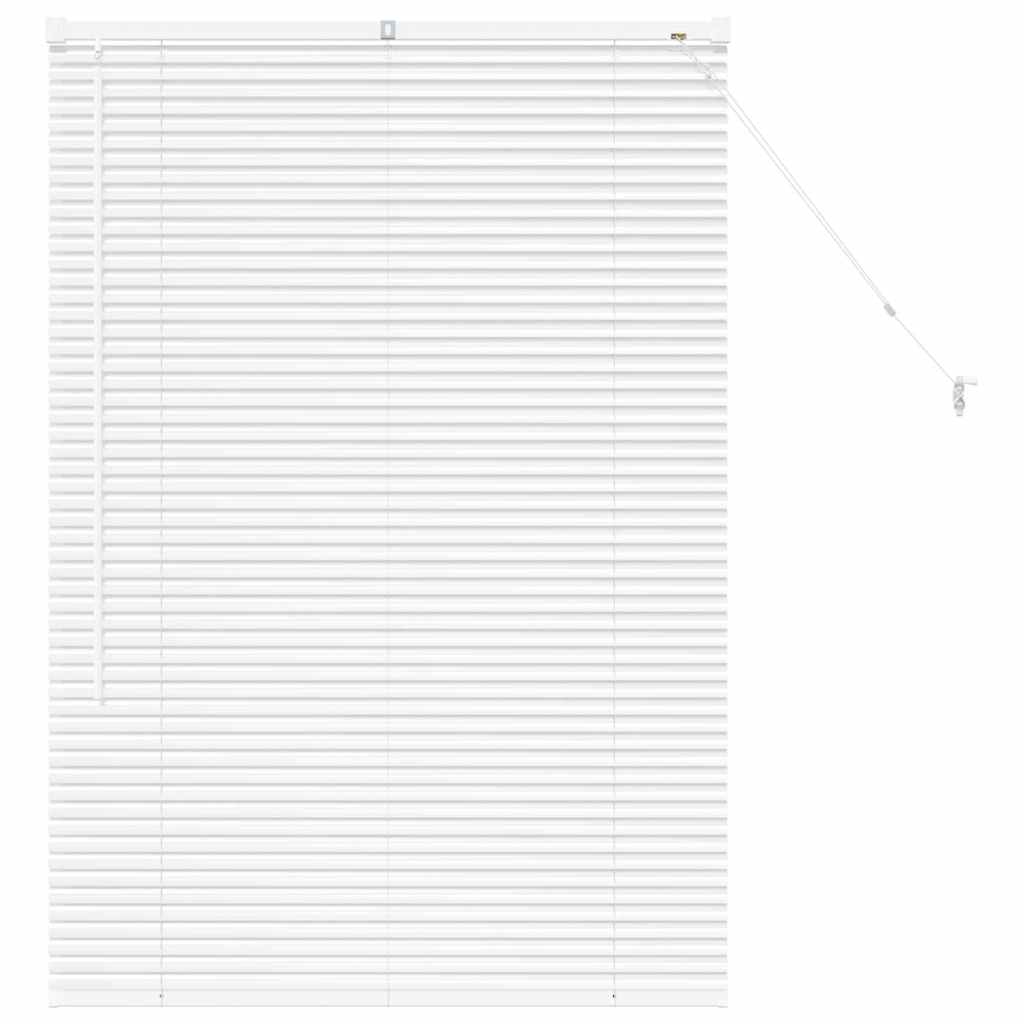 vidaXL Venetian Blinds Height Adjustable White 130 x 85 cm Aluminium
