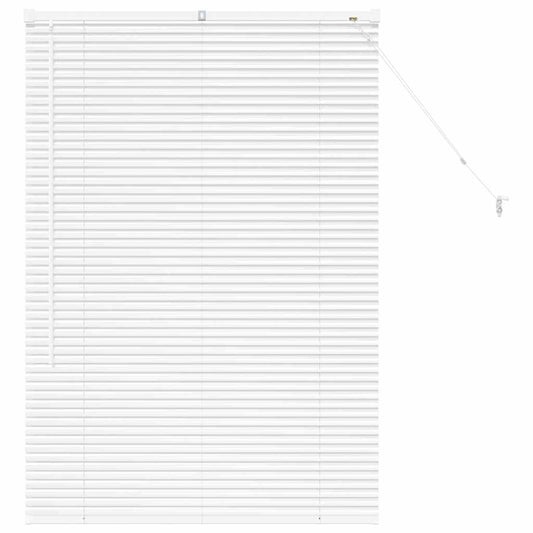 vidaXL Venetian Blinds Height Adjustable White 130 x 85 cm Aluminium