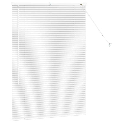 vidaXL Venetian Blinds Height Adjustable White 130 x 95 cm Aluminium