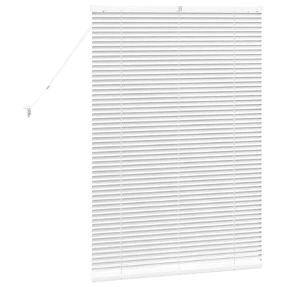 vidaXL Venetian Blinds Height Adjustable White 130 x 95 cm Aluminium