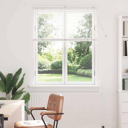 vidaXL Venetian Blinds Height Adjustable White 130 x 100 cm Aluminium