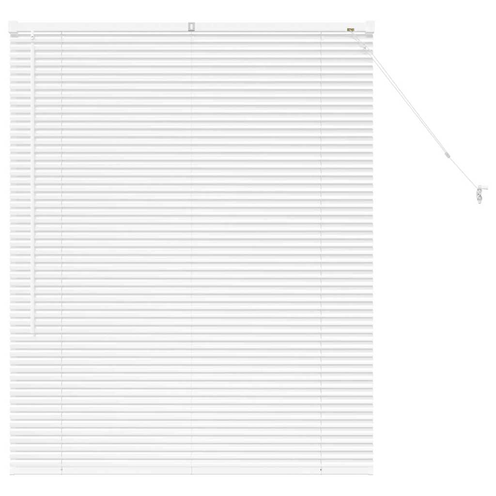vidaXL Venetian Blinds Height Adjustable White 130 x 105 cm Aluminium