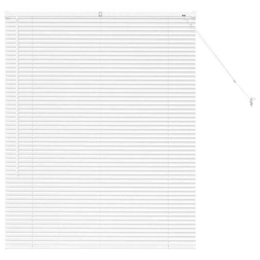 vidaXL Venetian Blinds Height Adjustable White 130 x 105 cm Aluminium