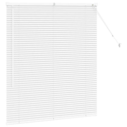 vidaXL Venetian Blinds Height Adjustable White 130 x 120 cm Aluminium