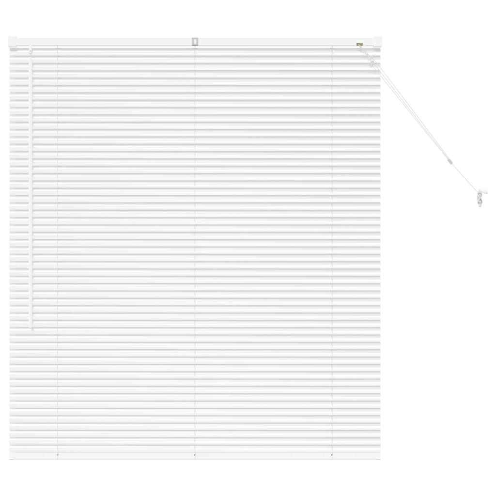 vidaXL Venetian Blinds Height Adjustable White 130 x 120 cm Aluminium