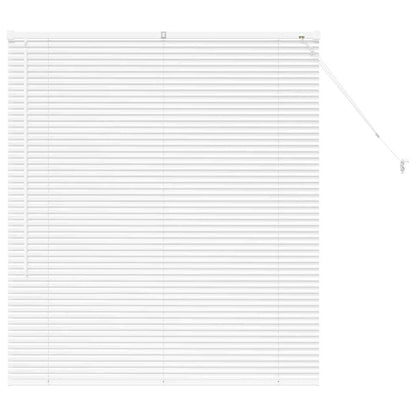 vidaXL Venetian Blinds Height Adjustable White 130 x 120 cm Aluminium