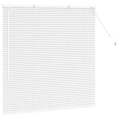vidaXL Venetian Blinds Height Adjustable White 130 x 125 cm Aluminium
