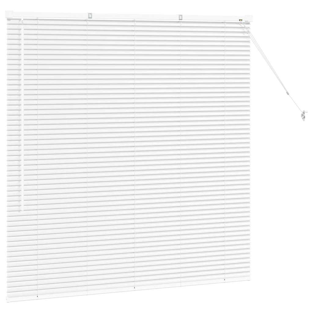 vidaXL Venetian Blinds Height Adjustable White 130 x 135 cm Aluminium