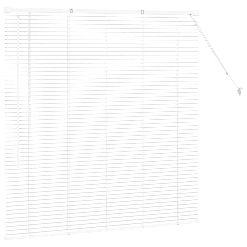 vidaXL Venetian Blinds Height Adjustable White 130 x 135 cm Aluminium