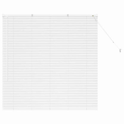 vidaXL Venetian Blinds Height Adjustable White 130 x 135 cm Aluminium