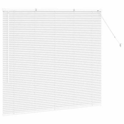 vidaXL Venetian Blinds Height Adjustable White 130 x 140 cm Aluminium