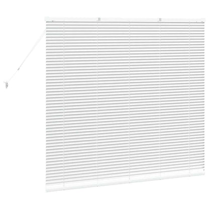 vidaXL Venetian Blinds Height Adjustable White 130 x 140 cm Aluminium