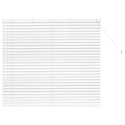 vidaXL Venetian Blinds Height Adjustable White 130 x 140 cm Aluminium